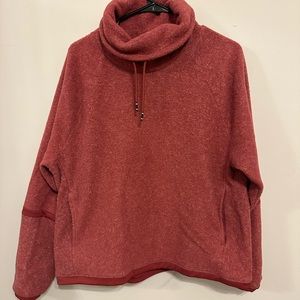 Red Nike High Neck Pullover
